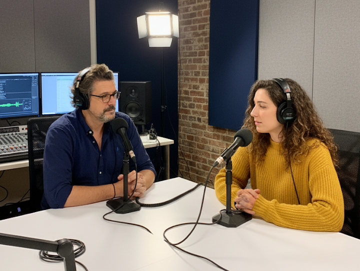 Podcasts Interview en studio